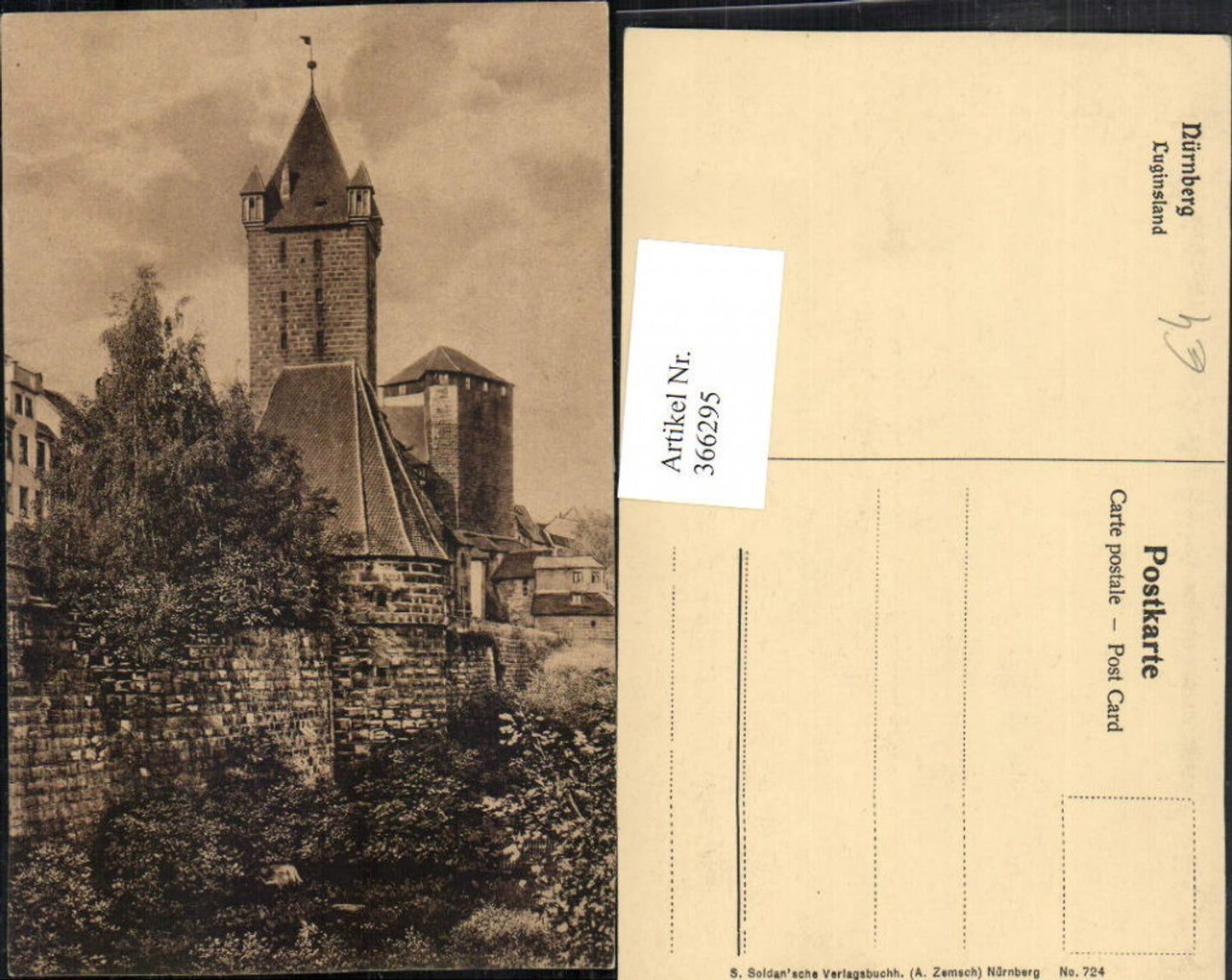 366295,Nürnberg Luginsland Burg Turm