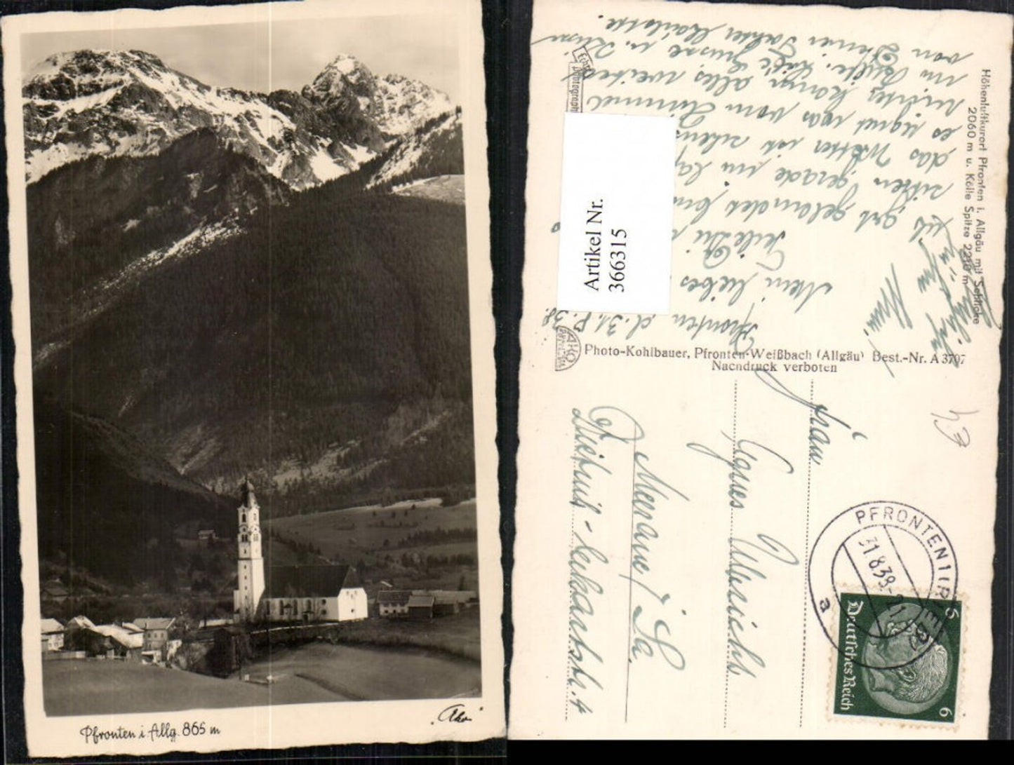 366315, Pfronten im Allgäu, Church, Mountain scenery