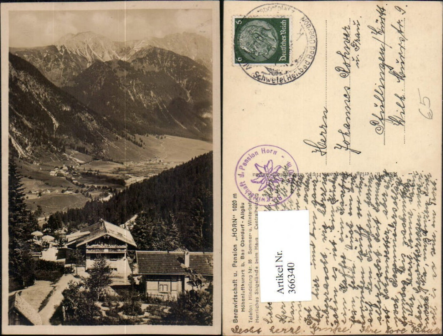 366340, Mountain inn and guesthouse Horn near Bad Oberdorf in the Allgäu mountain scenery