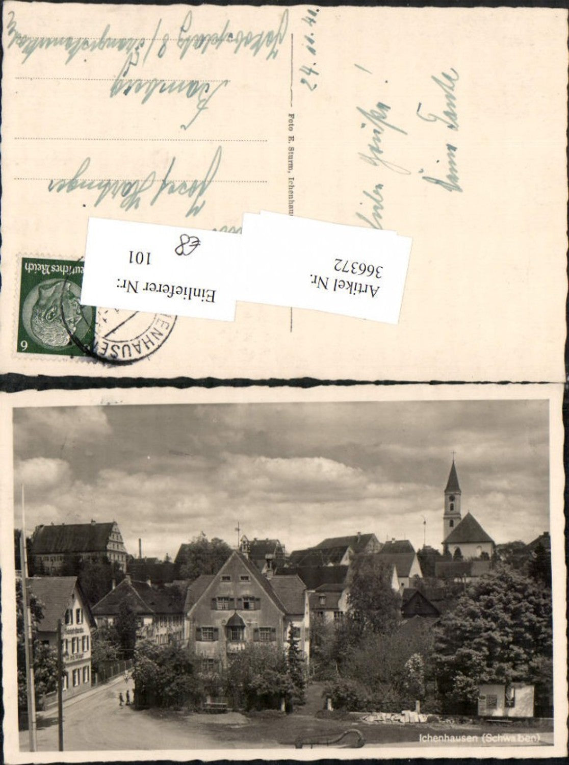 366372,Ichenhausen Teilansicht Kirche