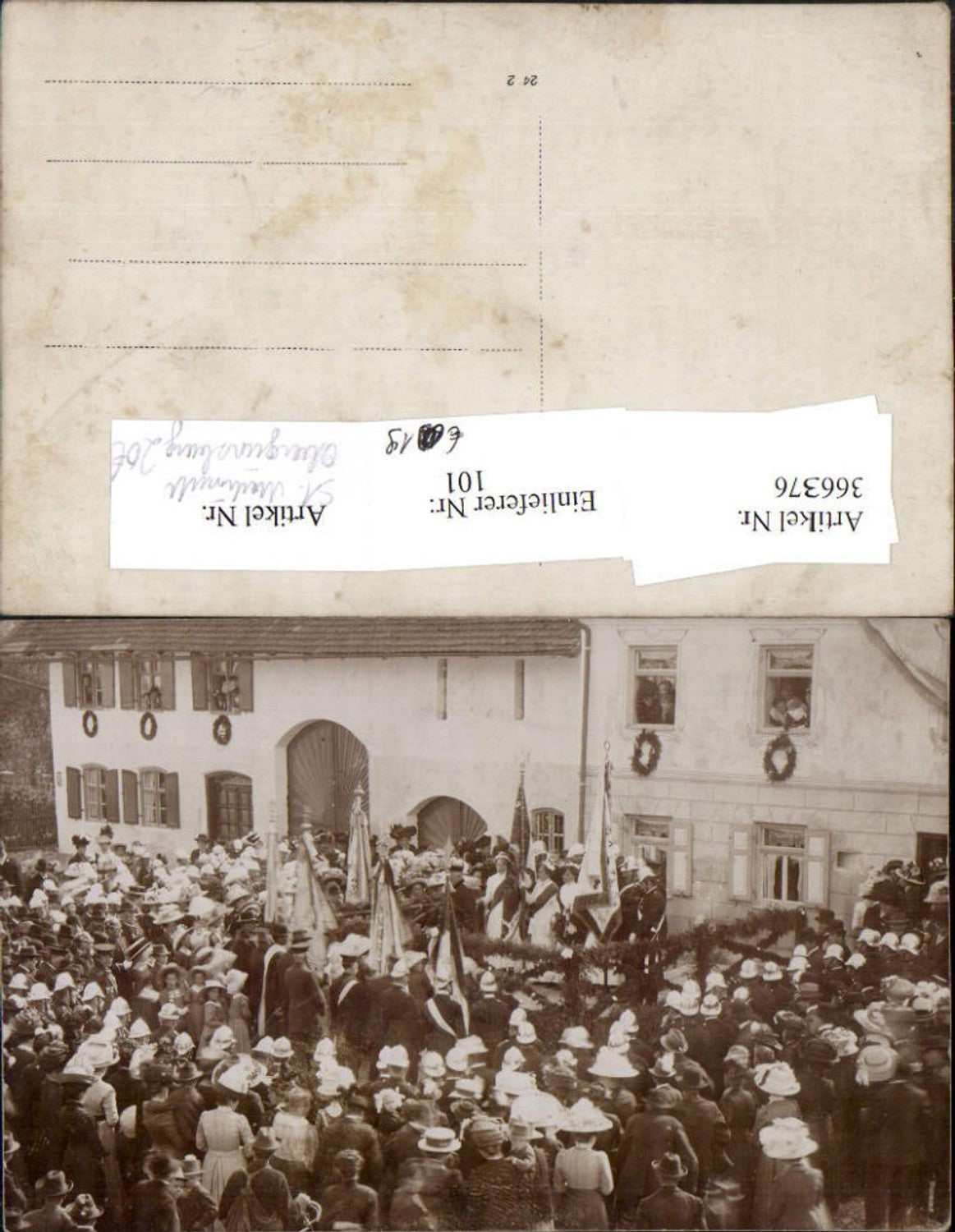 366376,Foto AK Obergünzburg St. Martinsritt Fest