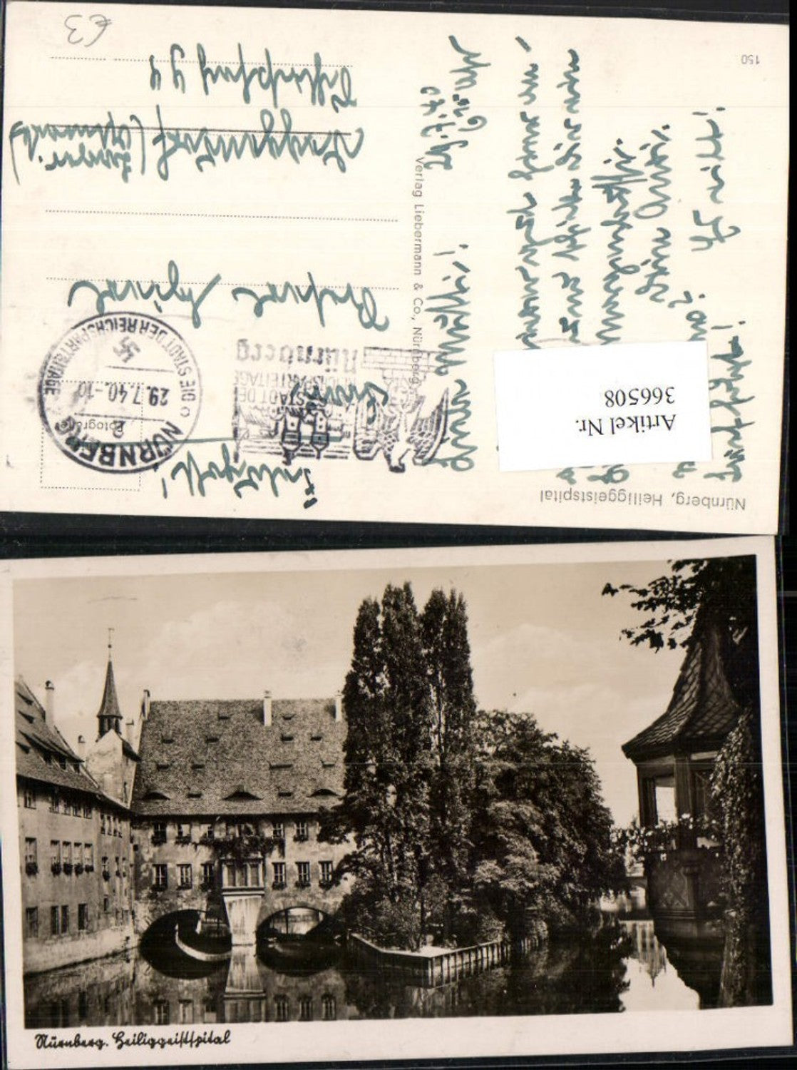 366508,Nürnberg Heilig-Geist-Spital Kanal Erker