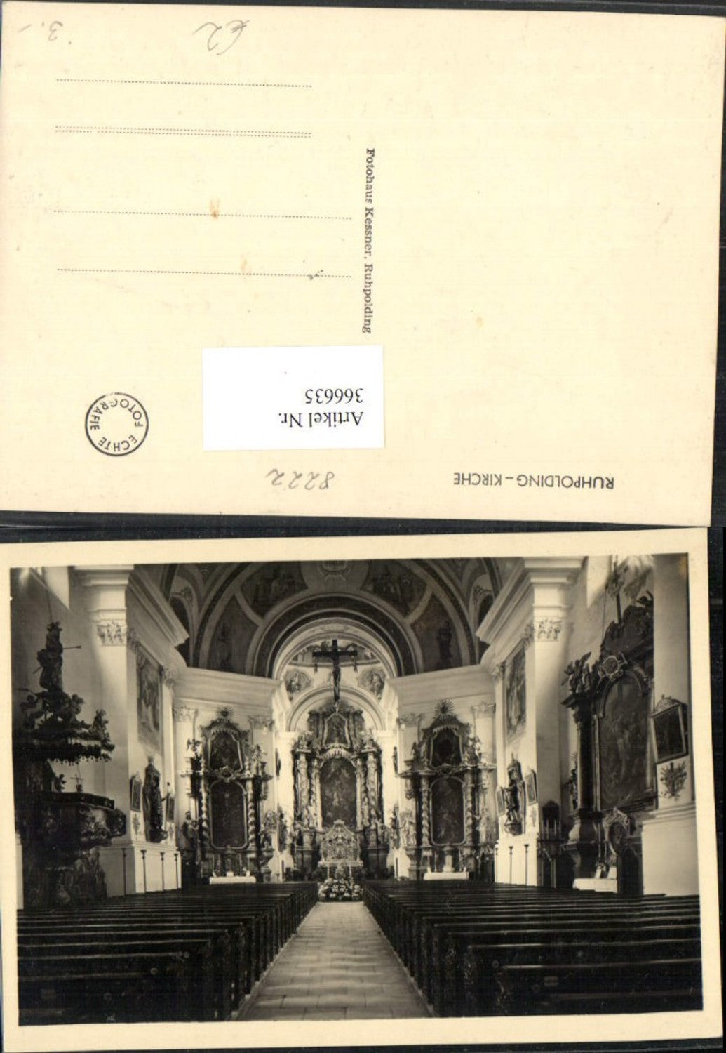 366635,Ruhpolding Kirche Innenansicht Kanzel