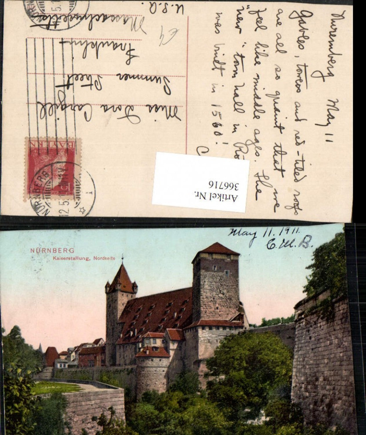 366716, Nuremberg Imperial Stables Towers