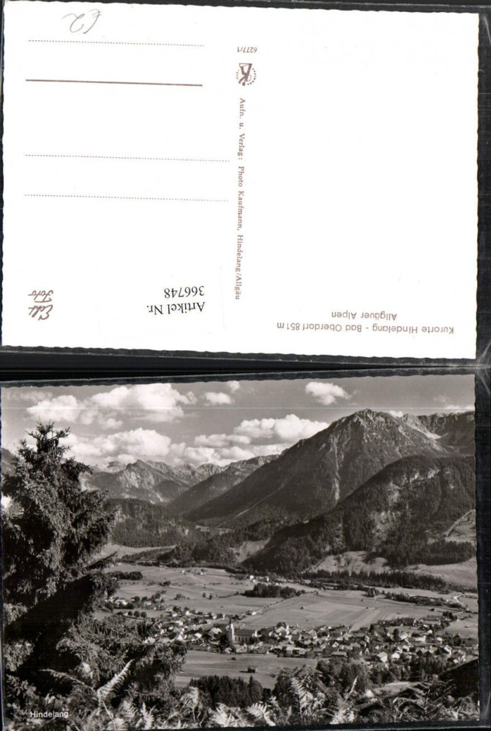 366748,Bad Hindelang Bad Oberdorf im Allgäu Totale Bergkulisse