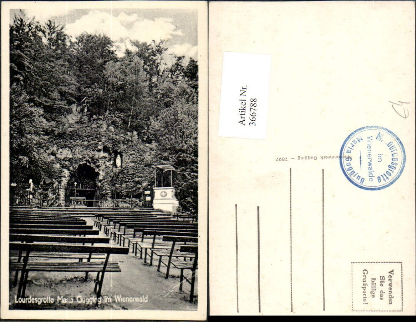 366788,Klosterneuburg Maria Gugging Lourdesgrotte im Wienerwald
