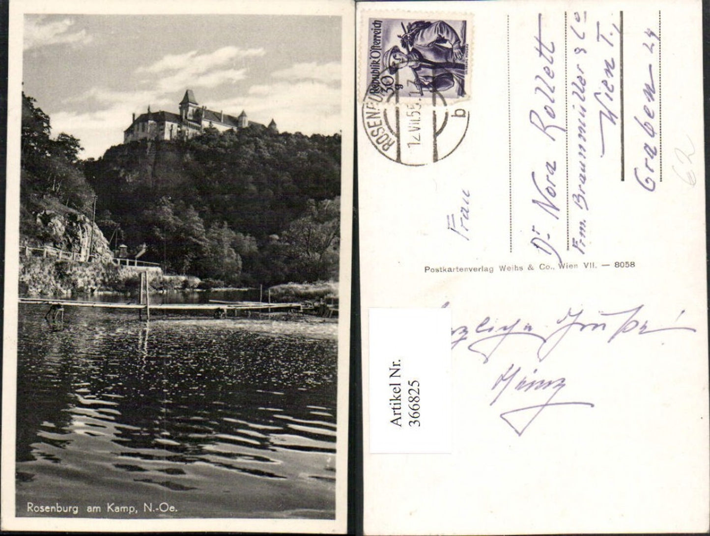 366825,Rosenburg am Kamp Blick zum Schloss