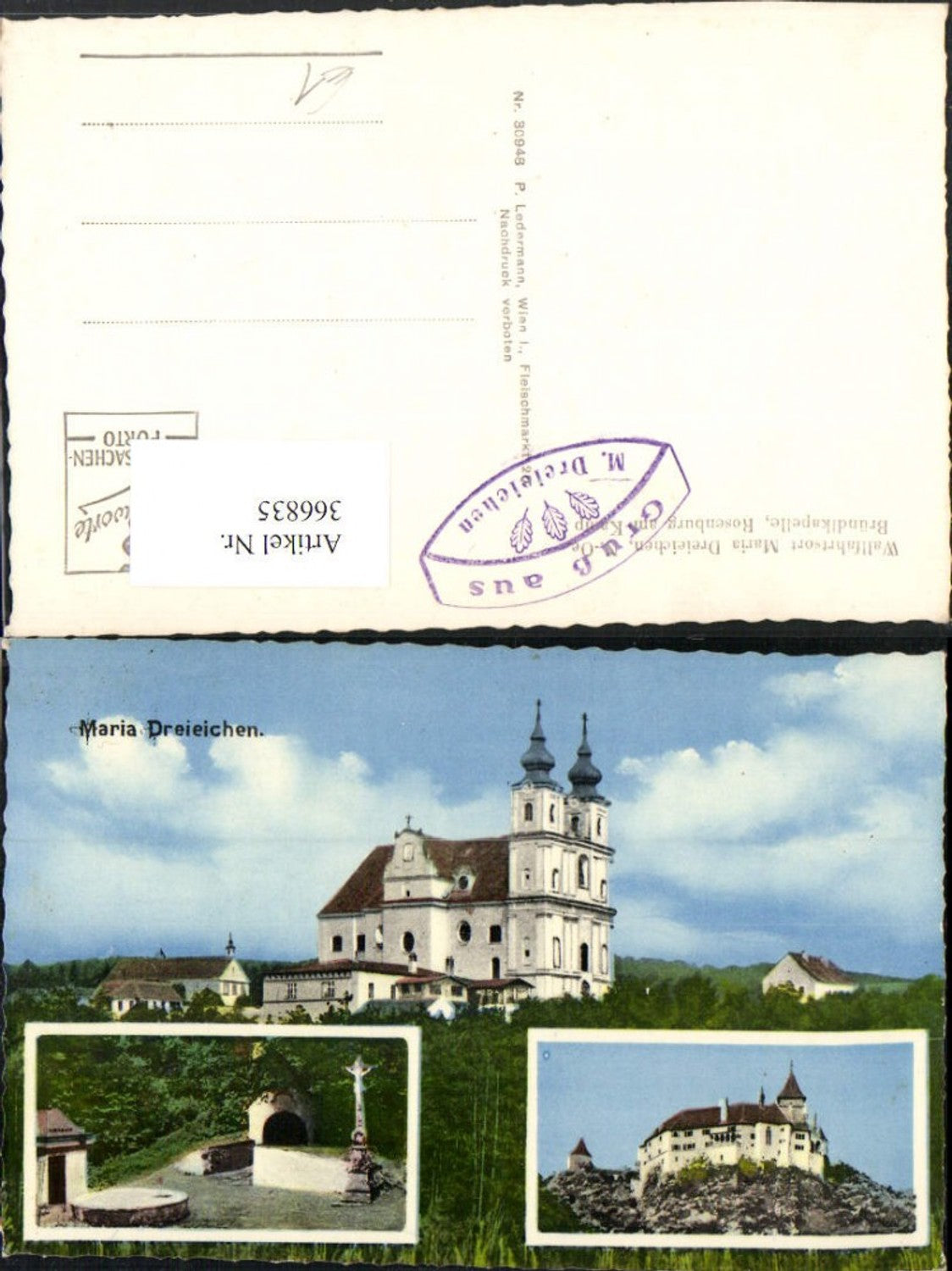 366835,Mold Maria Dreieichen Kirche Bründlkapelle Rosenburg am Kamp Mehrbildkarte