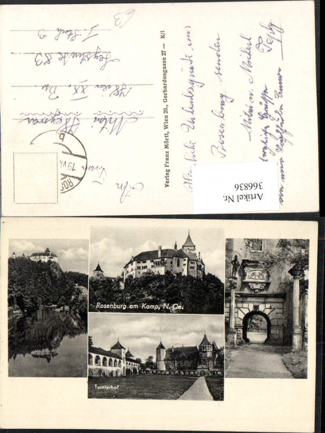 366836,Rosenburg am Kamp Schloss Turnierhof Tor Mehrbildkarte