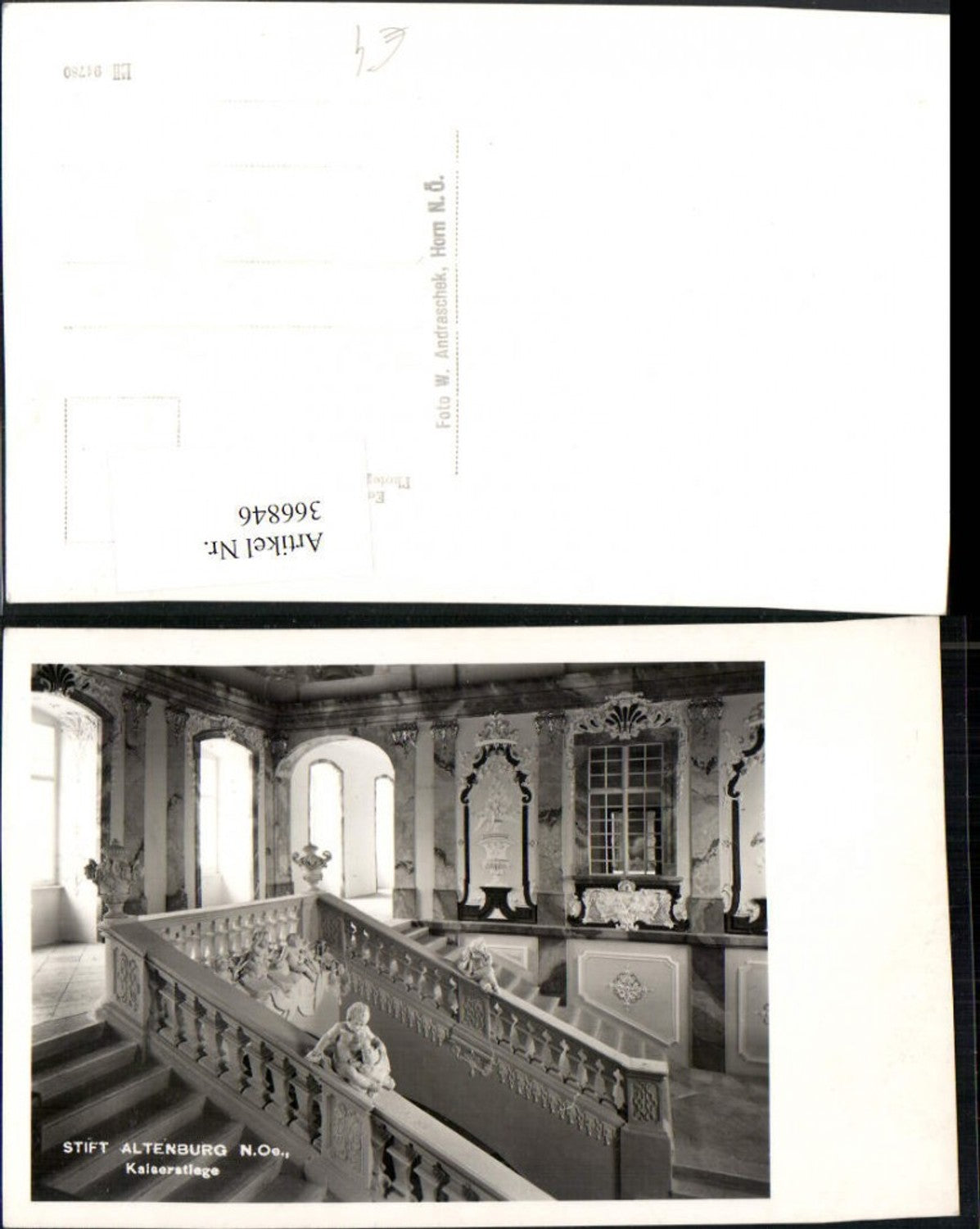 366846,Stift Altenburg b. Horn Kaiserstiege