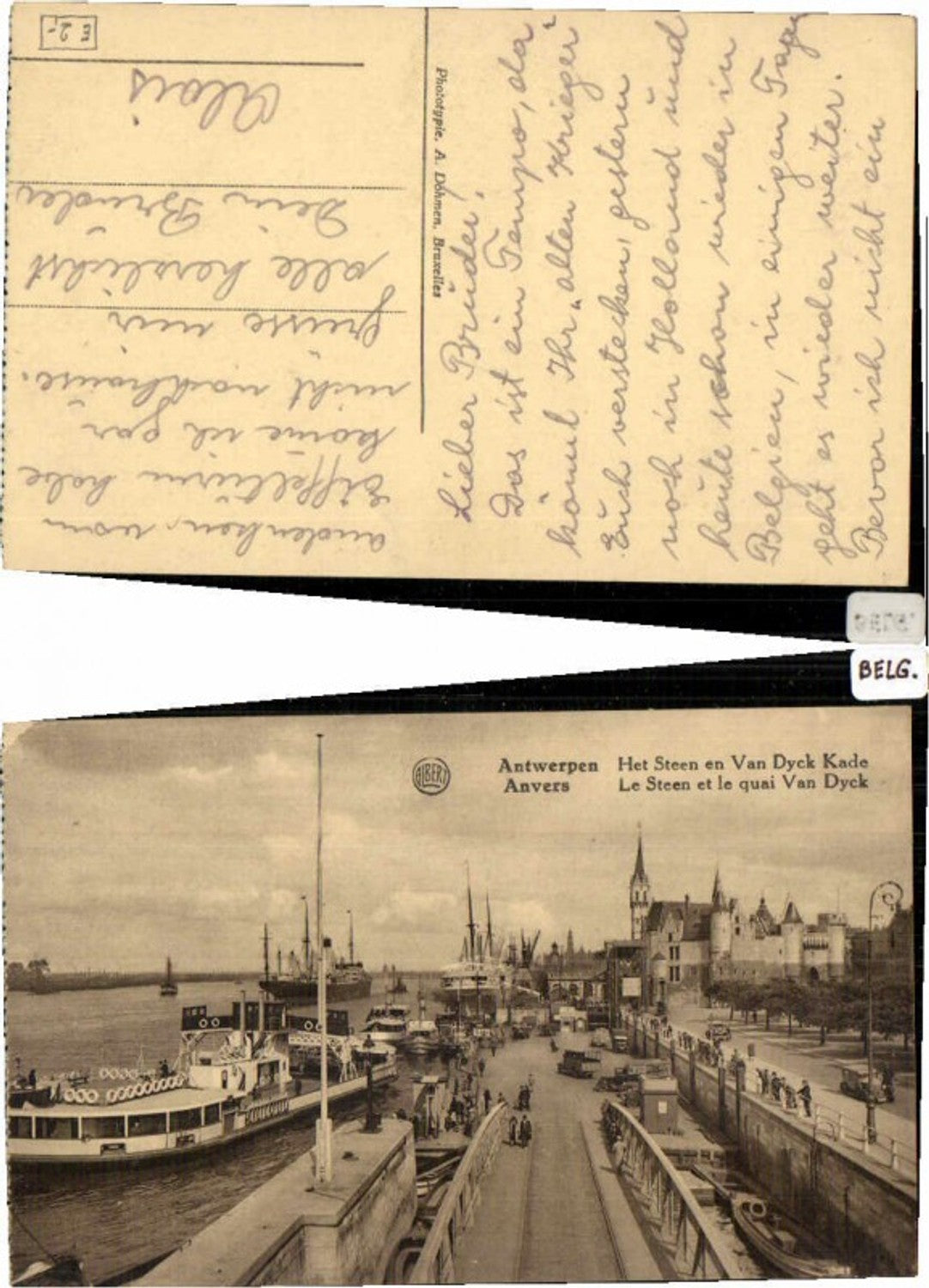 65603,Antwerpen Anvers Van dyck hafen Boote