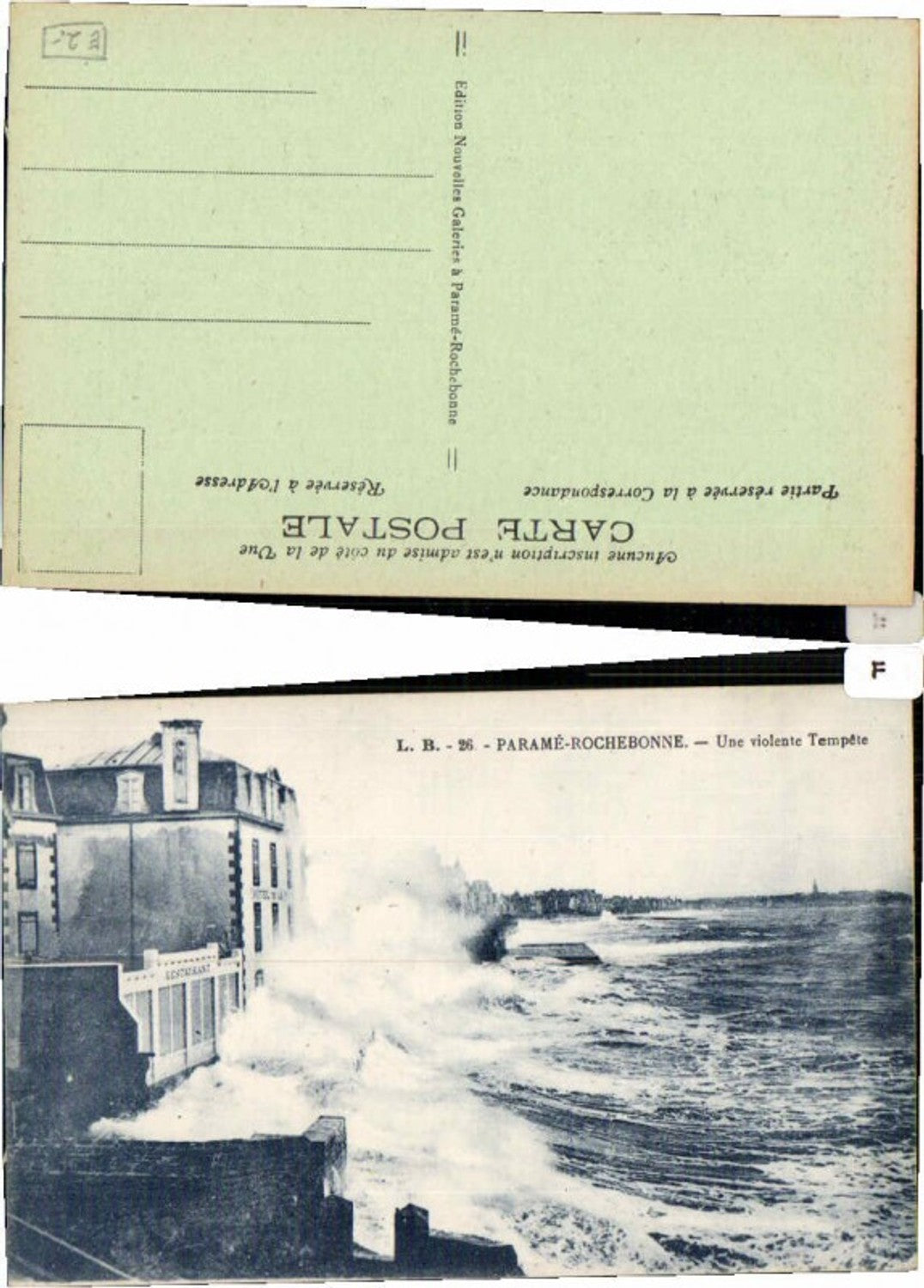 65606,Parame Rochebonne Brandung 1915