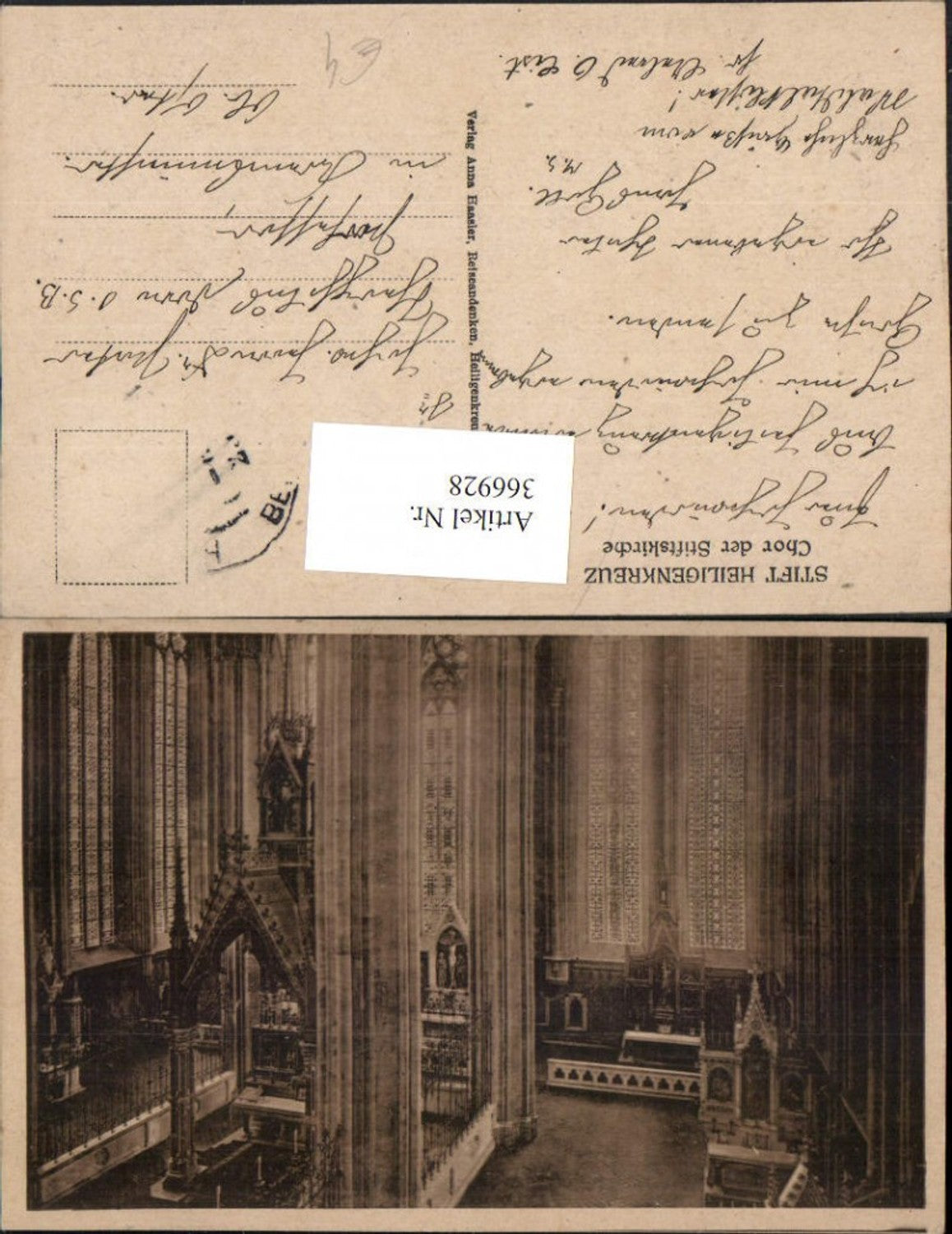 366928,Stift Heiligenkreuz Stiftskirche Kirche Chor Innenansicht