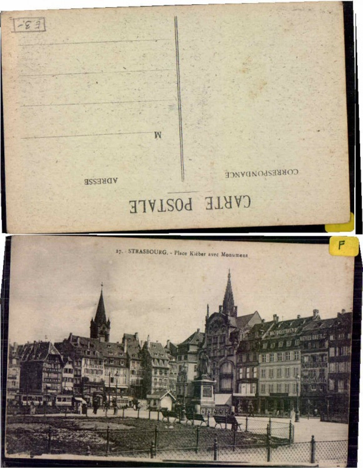 65637,Strasbourg Strassburg Place Kleber Monument