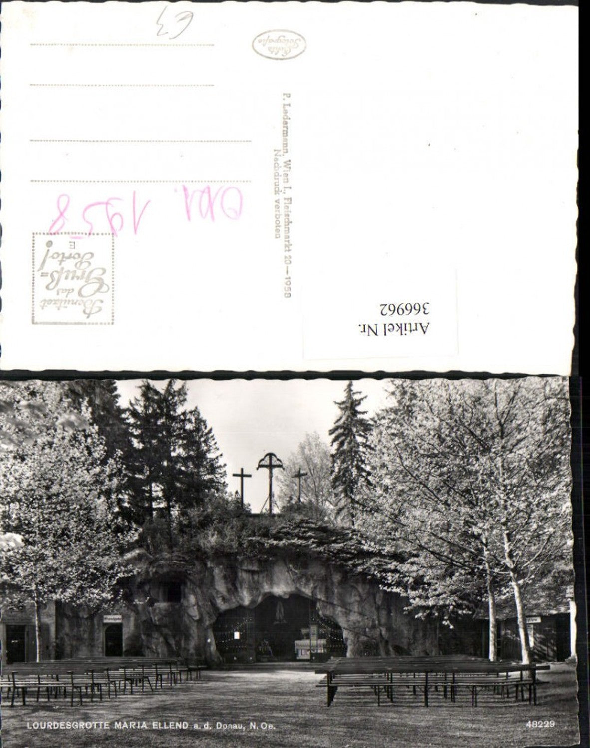 366962,Maria Ellend an d. Donau Lourdesgrotte