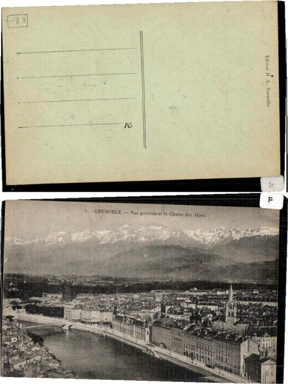 65655,Grenoble Totale m. Alpen