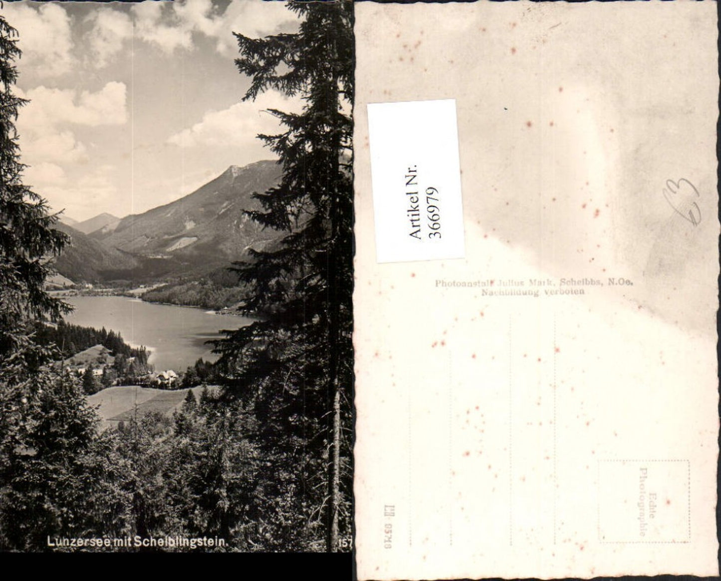 366979,Lunzersee See m. Scheiblingstein Bergkulisse