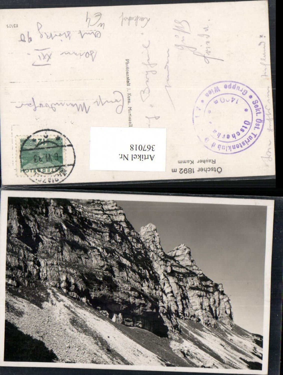 367018,Ötscher Rauher Kamm b. Lackenhof Bergkulisse
