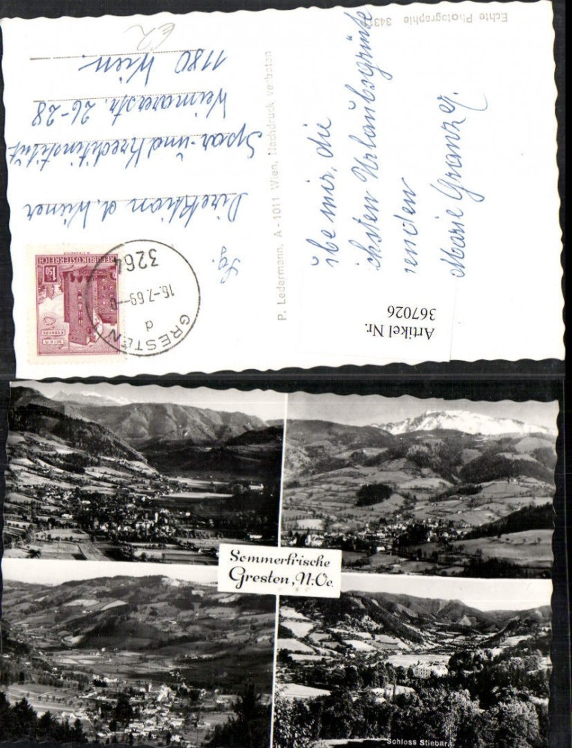 367026,Gresten Totale Schloss Stiebar Mehrbildkarte