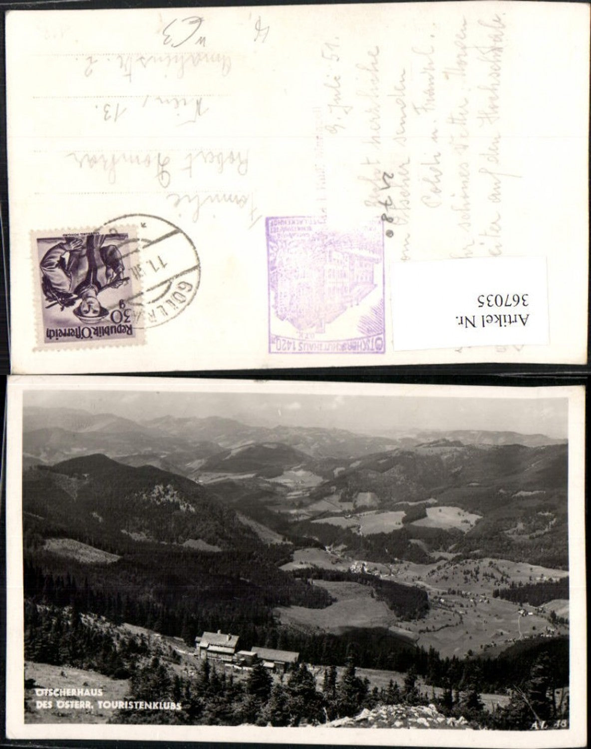 367035,Ötscherhaus Berghütte b. Lackenhof