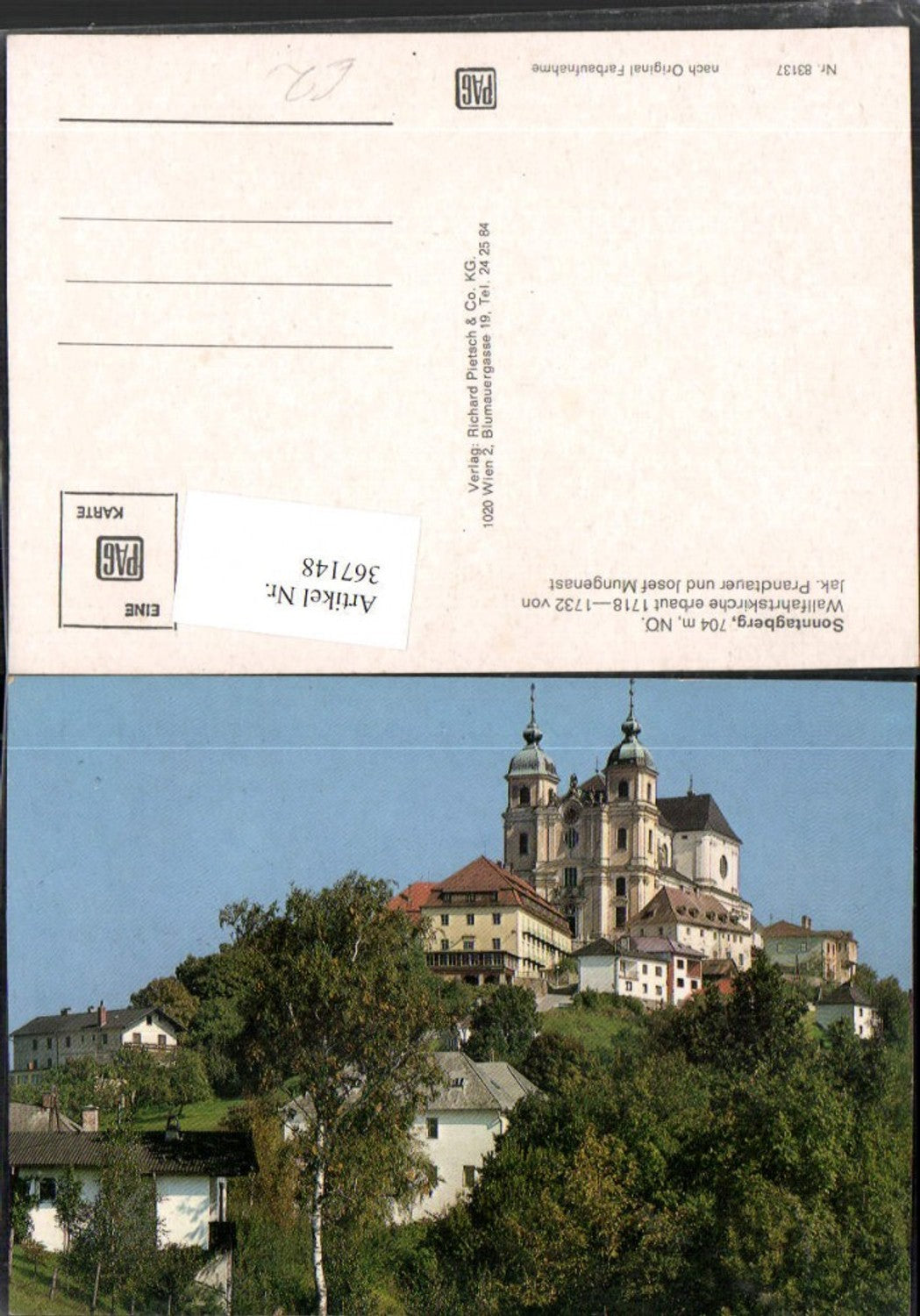 367148,Sonntagberg Wallfahrtskirche Basilika Kirche