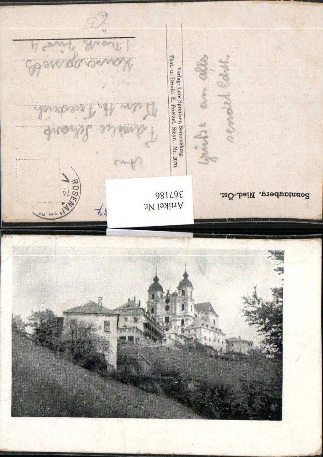 367186,Sonntagberg b. Rosenau Basilika Kirche