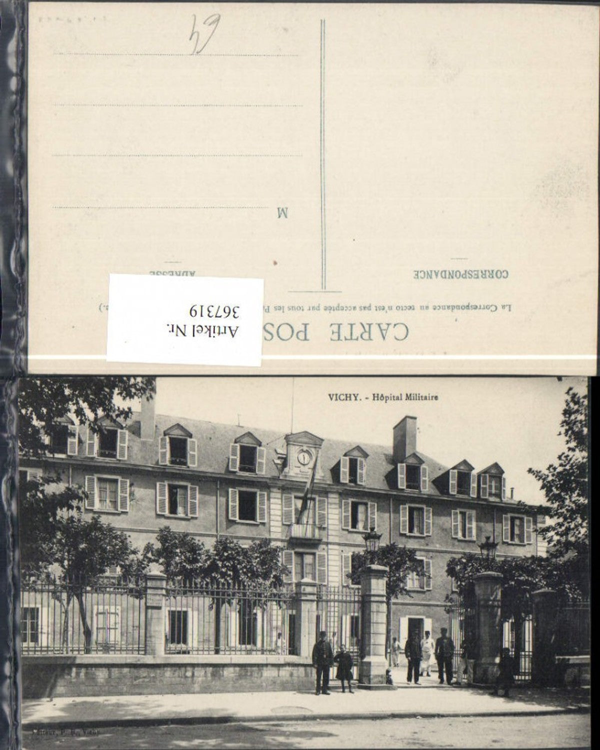 367319,Auvergne Allier Vichy Hopital Militaire Militärspital