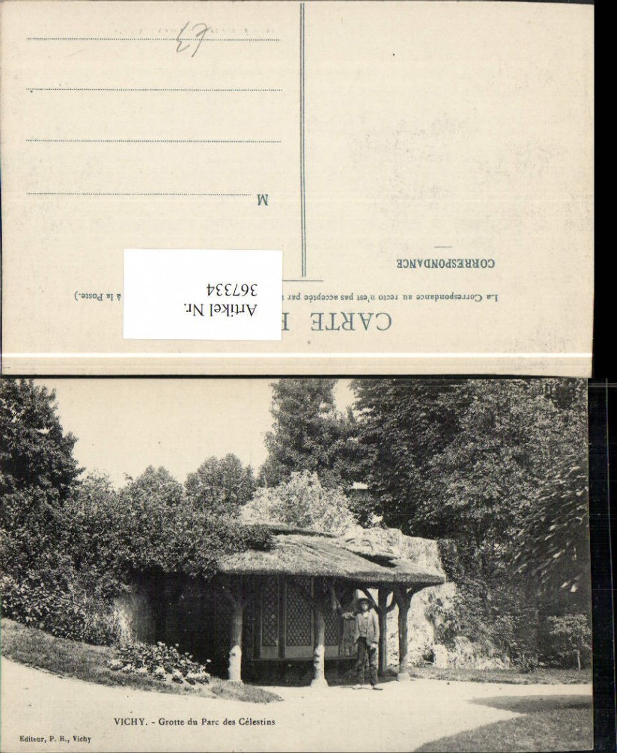 367334,Auvergne Allier Vichy Grotte du Parc des Celestins