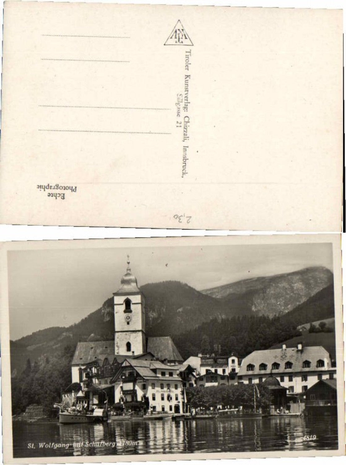 66120,Fotokarte St Wolfgang Wolfgangsee Weisses Rössl