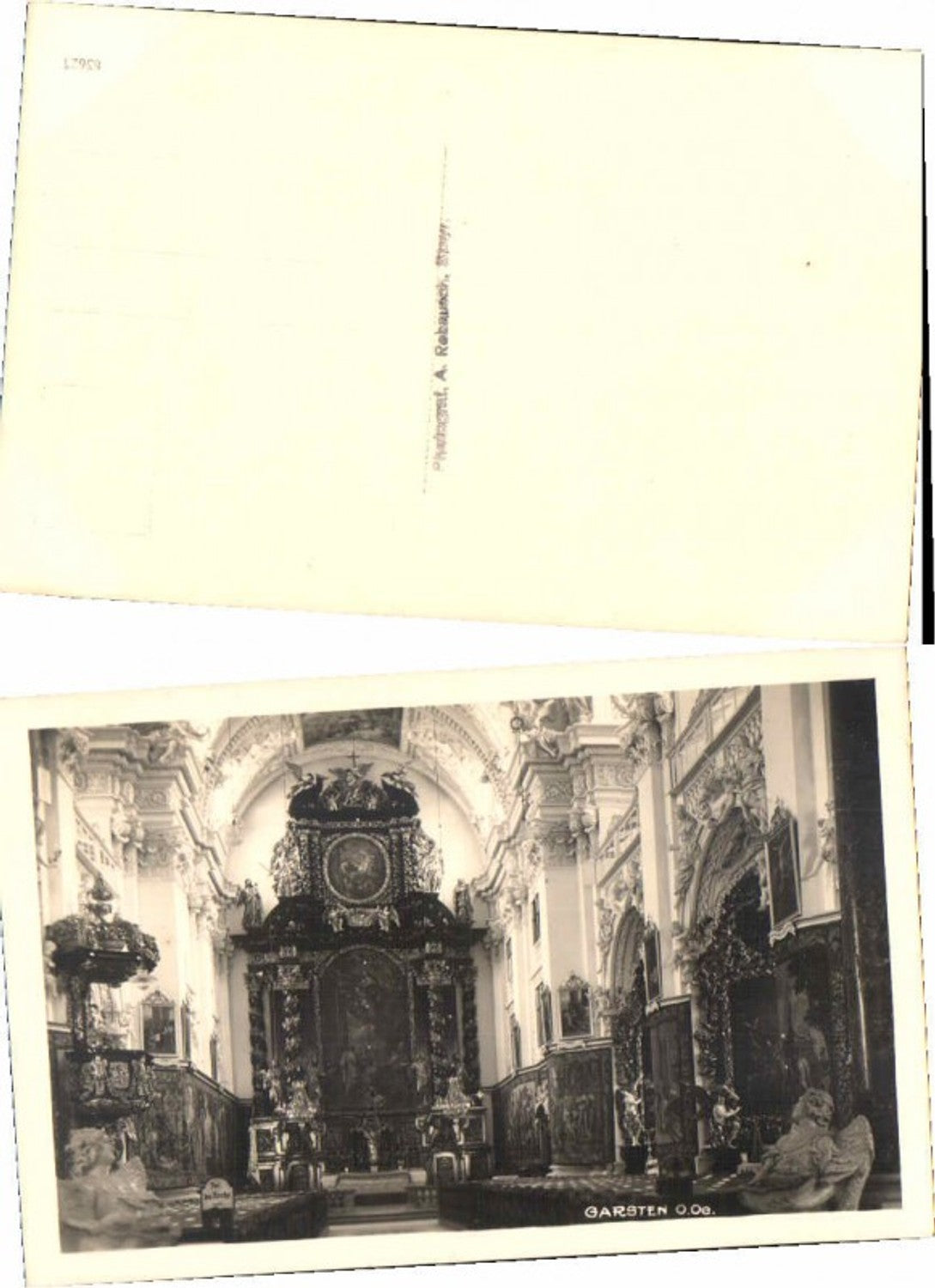 66155, Garsten near Steyr, Church Interior, 1930