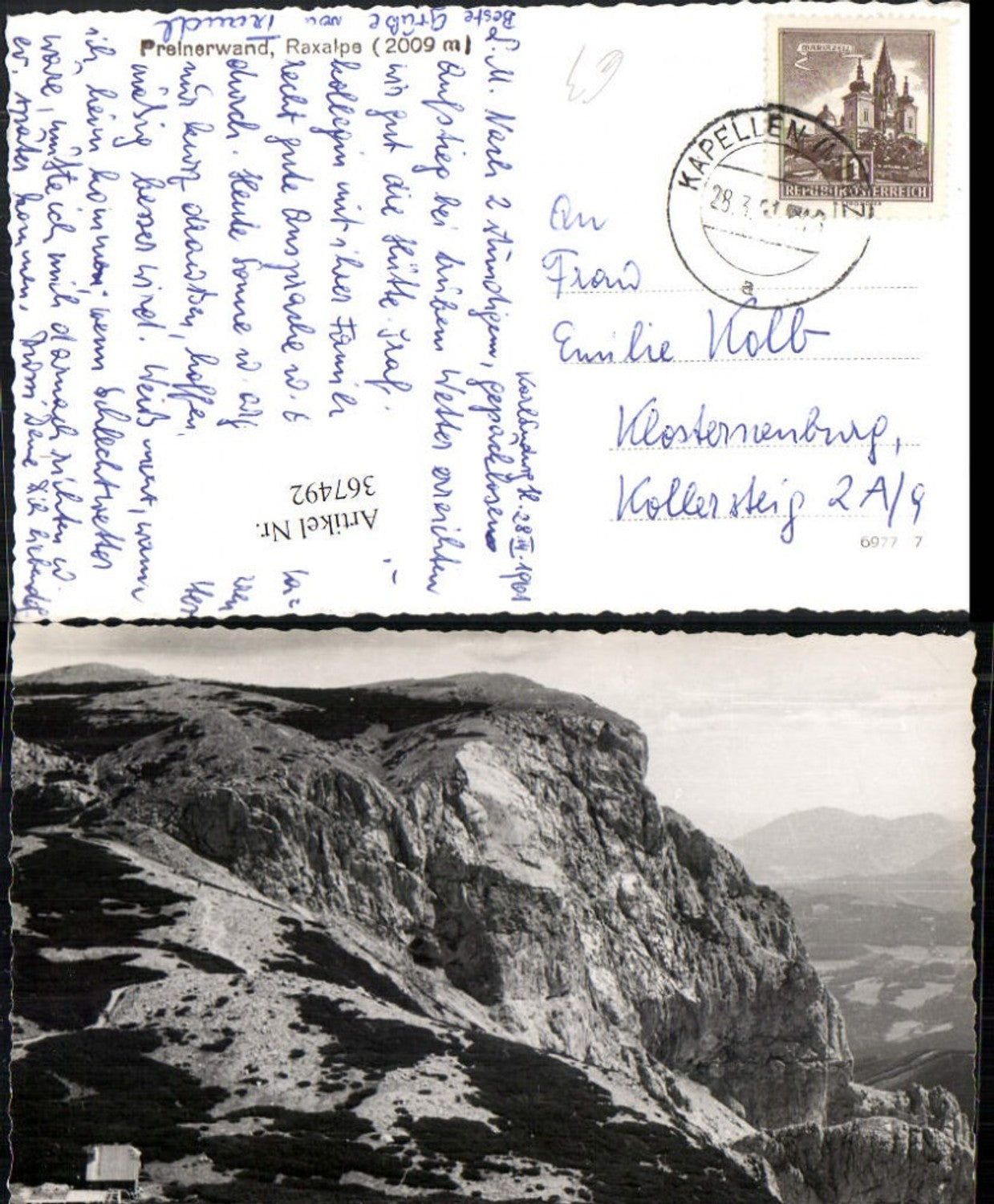 367492,Raxalpe Preinerwand b. Prein Felswand
