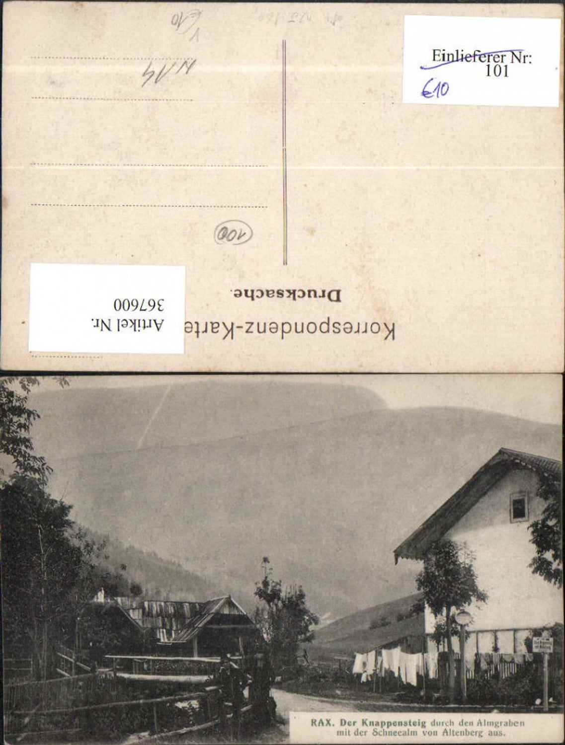 Alte Ansichtskarte – Old Postcard