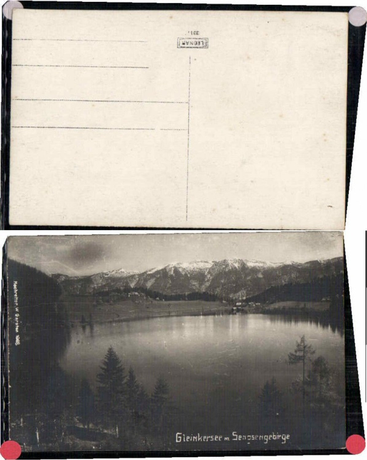 66345, photo postcard Gleinkersee near Spital am Pyhrn