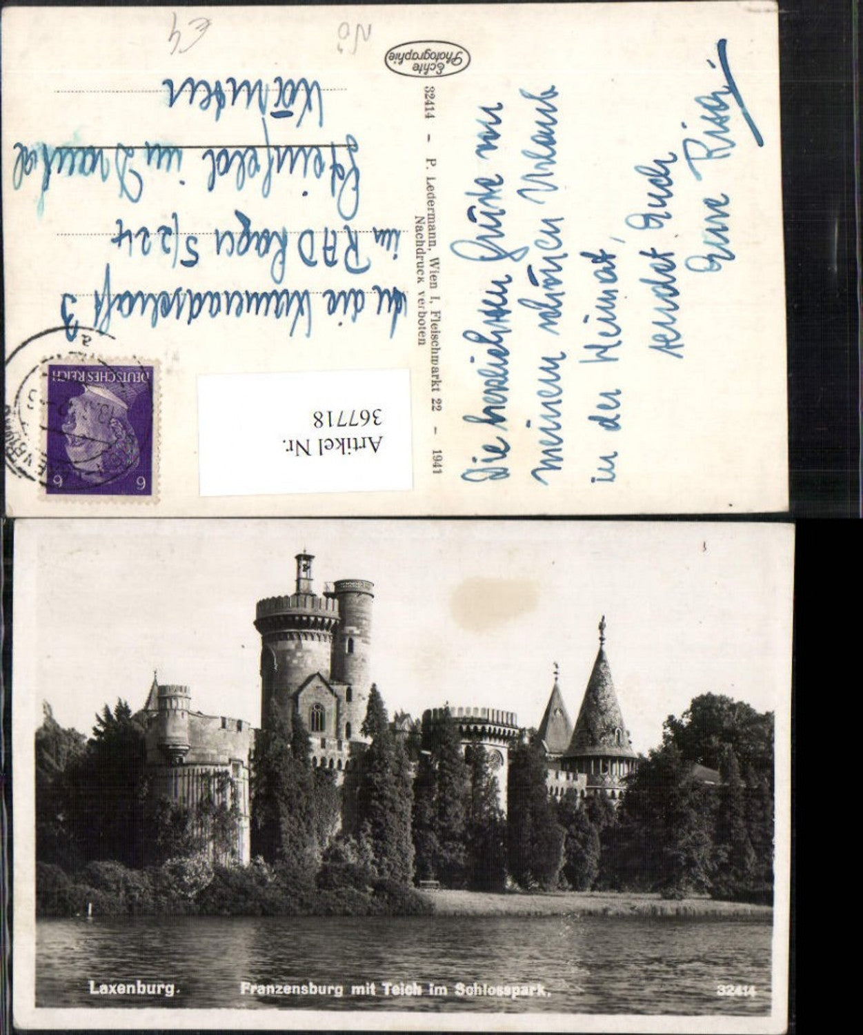 367718,Laxenburg Franzensburg Burg m. Teich im Schlosspark