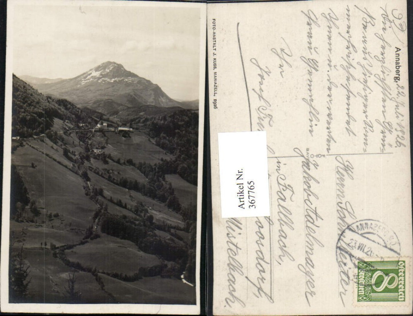 367765,Annaberg Totale m. Ötscher Bergkulisse