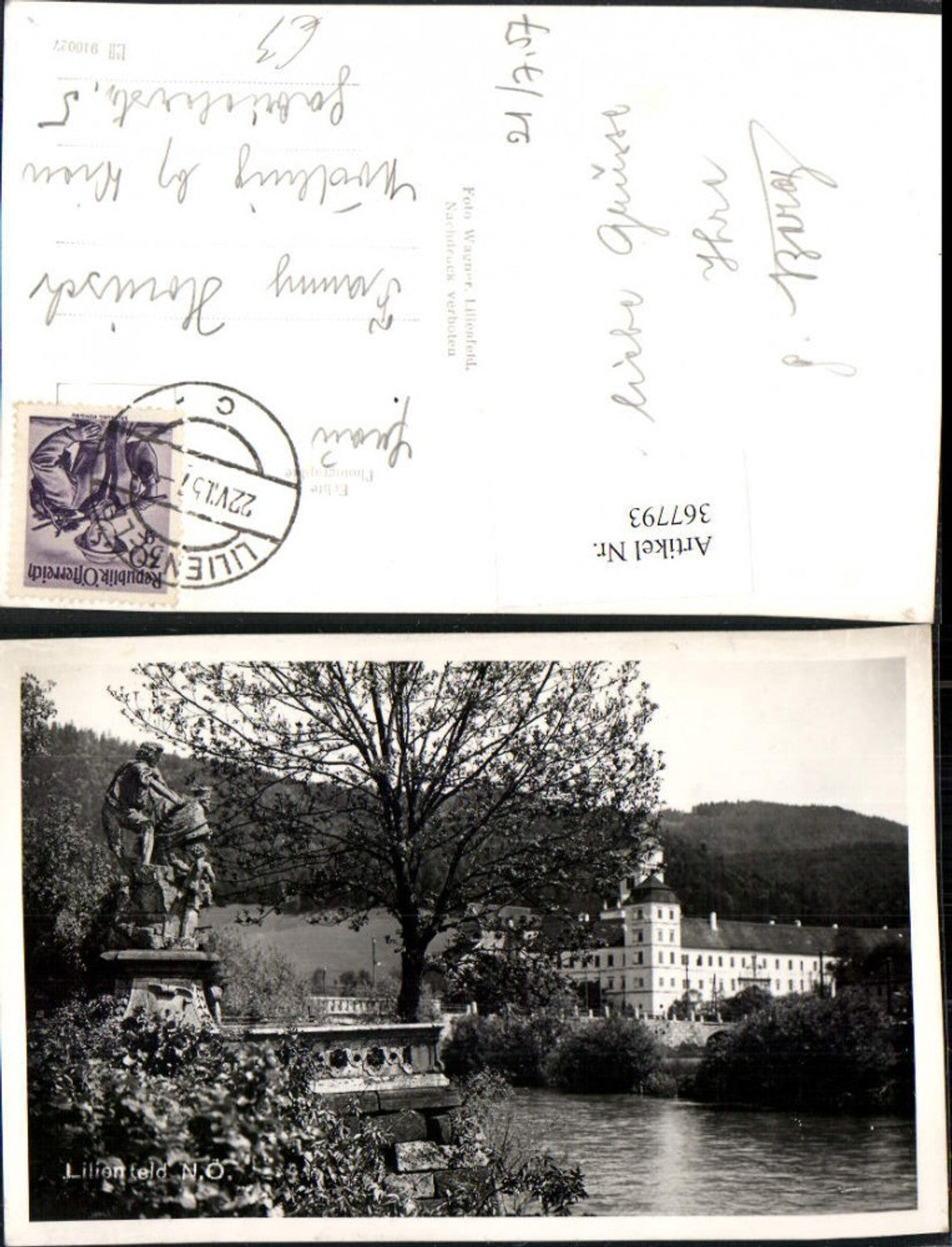 367793,Lilienfeld Blick zum Stift