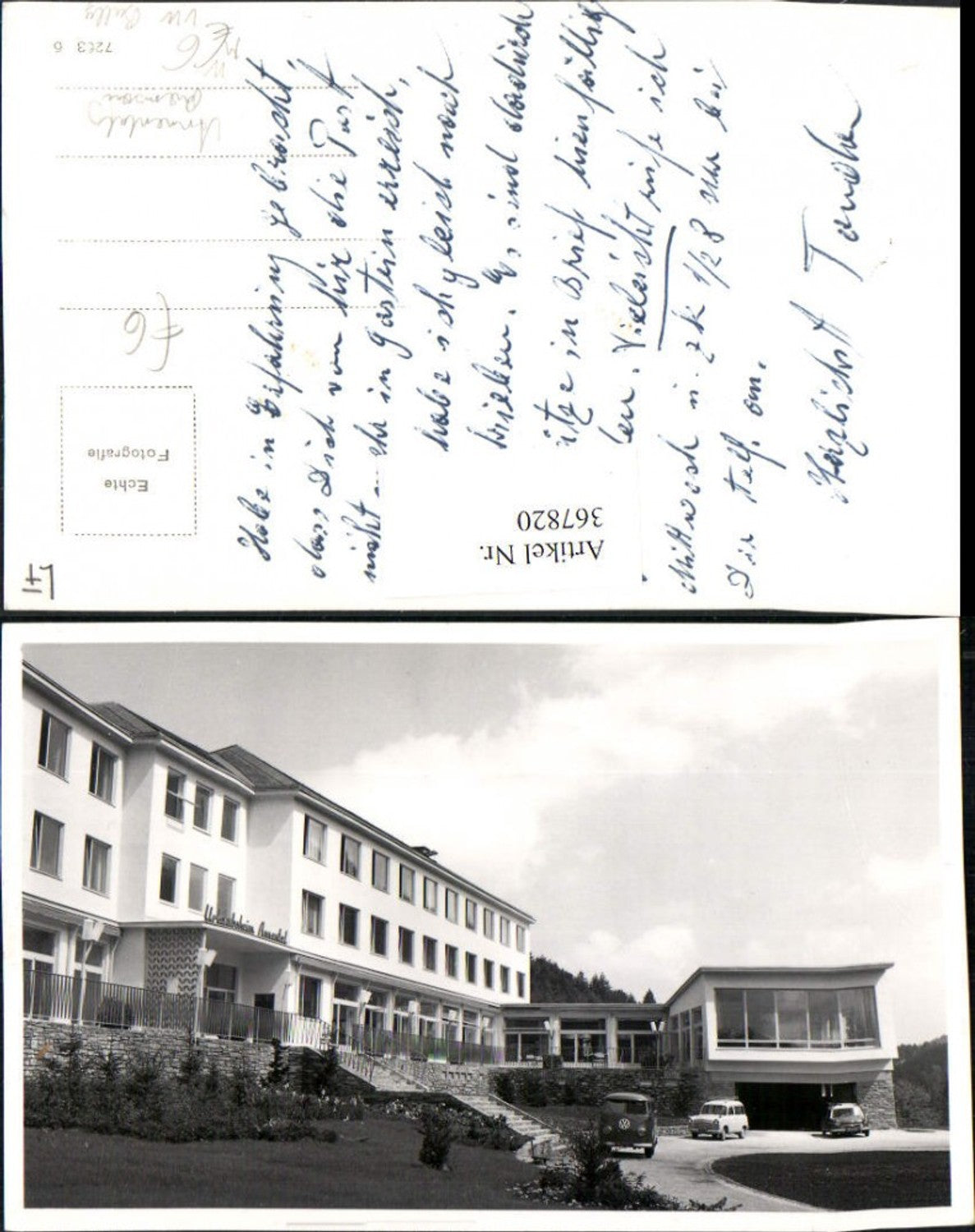 367820,Foto AK Ramsau b. Hainfeld Urlaubsheim Annental VW Bully