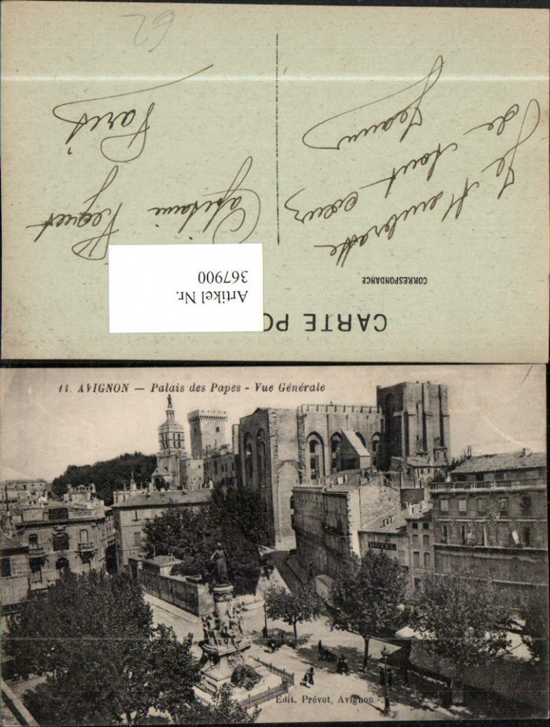 367900,Provence-Alpes-Cote-Azur Vaucluse Avignon Palais des Papes Vue Generale