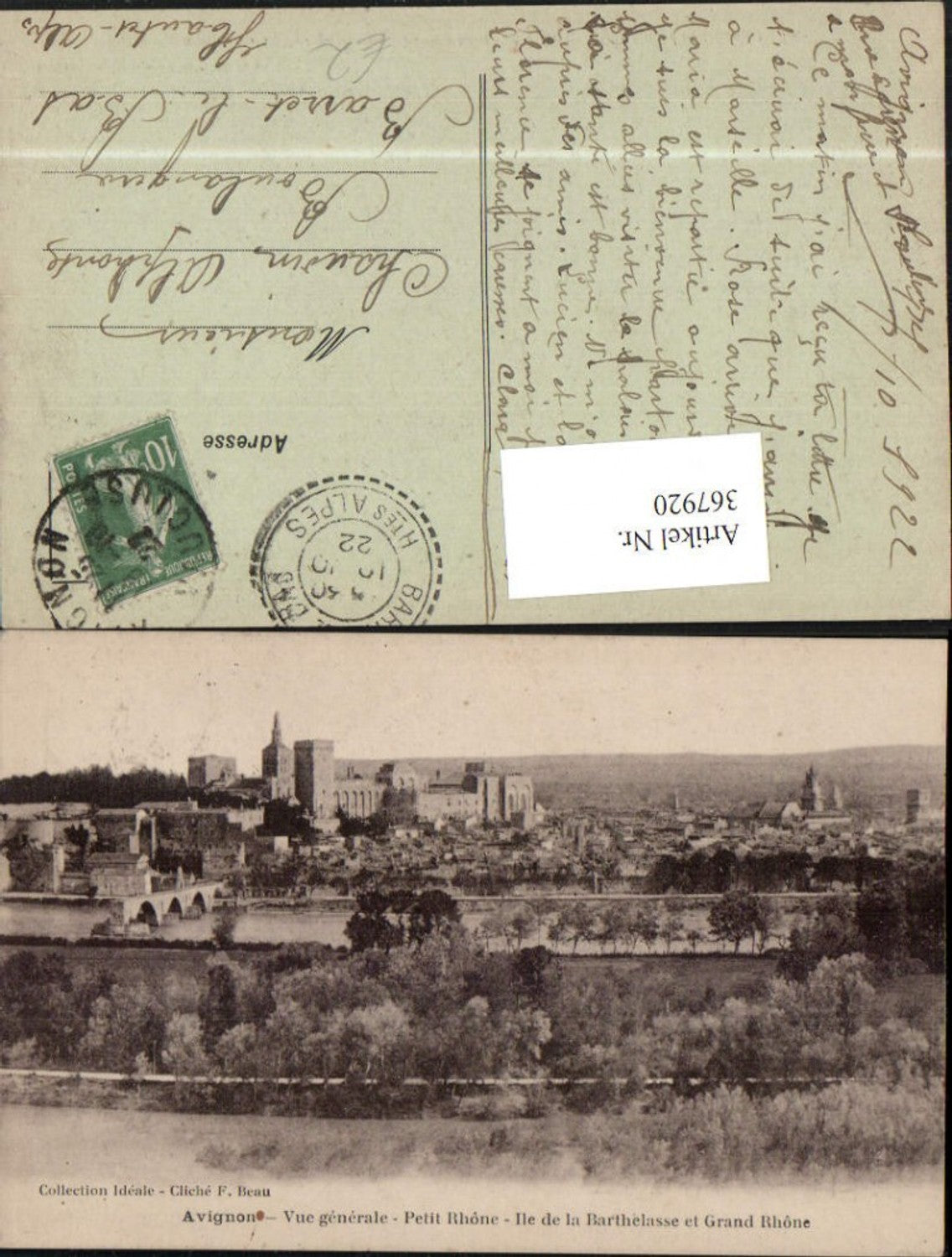 367920,Provence-Alpes-Cote-Azur Vaucluse Avignon Vue generale Totale