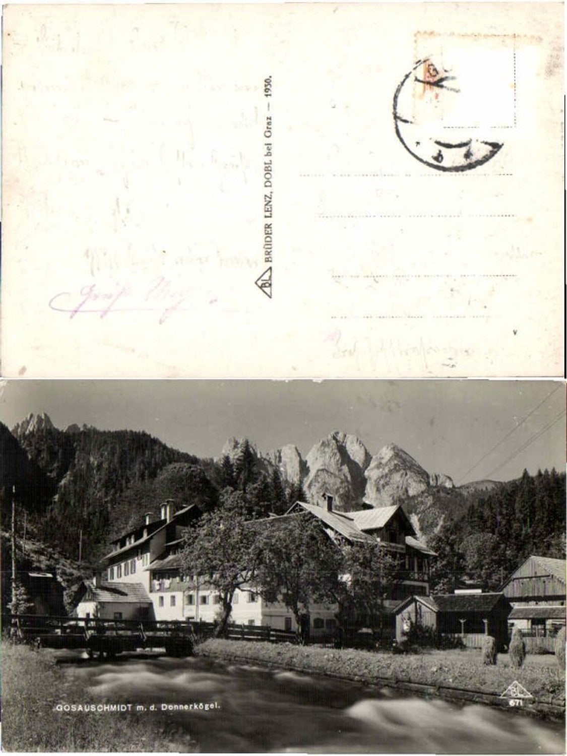 66604,Gosau Gosauschmidt Gasthaus pub Lenz 671