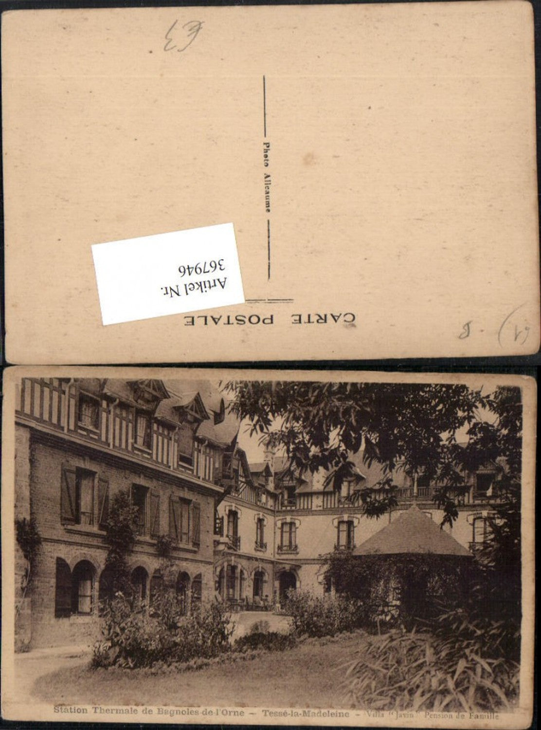 367946,Bassen-Normandie Orne Bagnoles-de-l'Orne Tesse-la-Madeleine Villa Javin