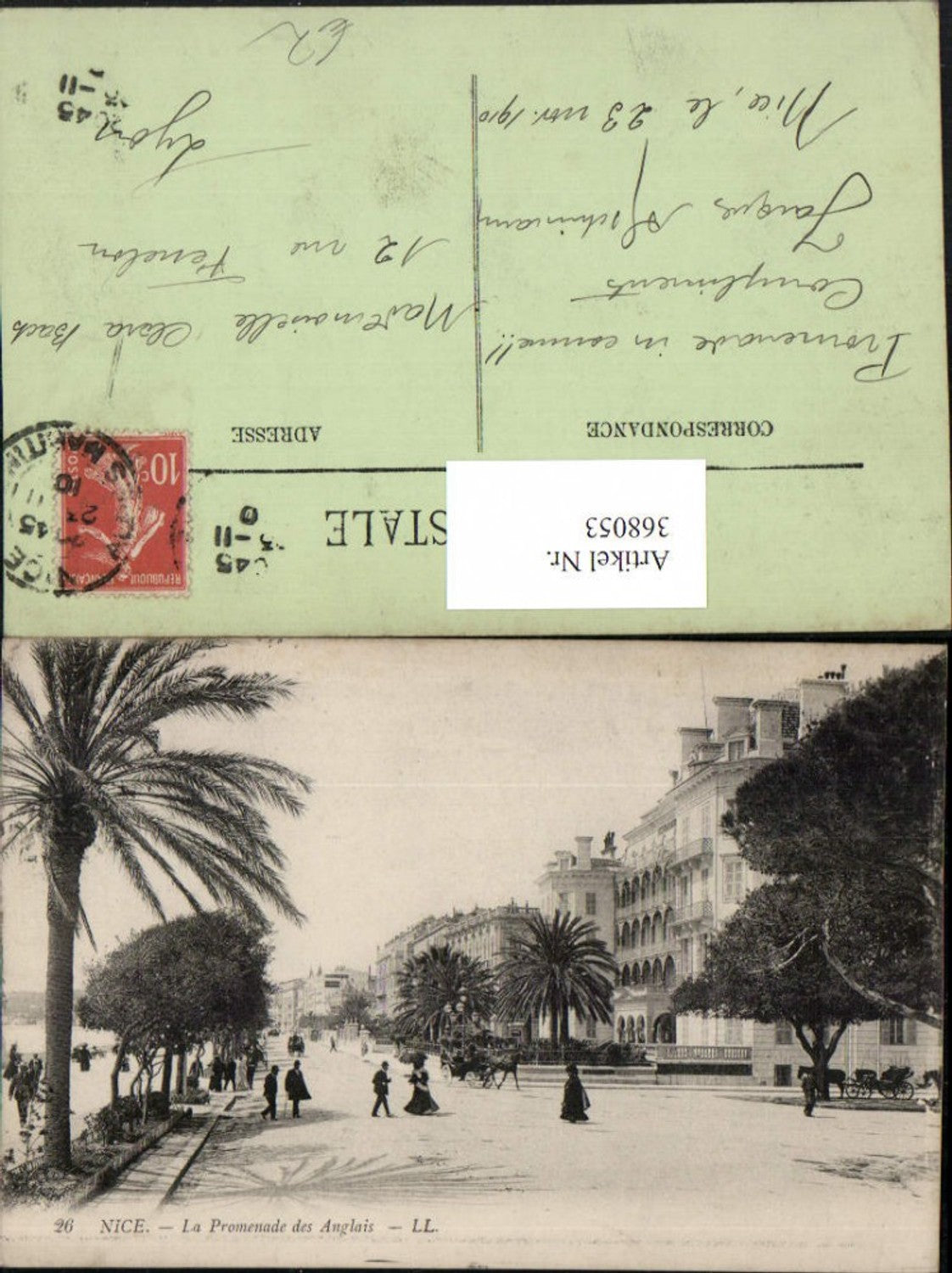 368053,Provence-Alpes-Cote-Azur Alpes-Maritimes Nice Nizza Promenade Anglais Straßenansicht