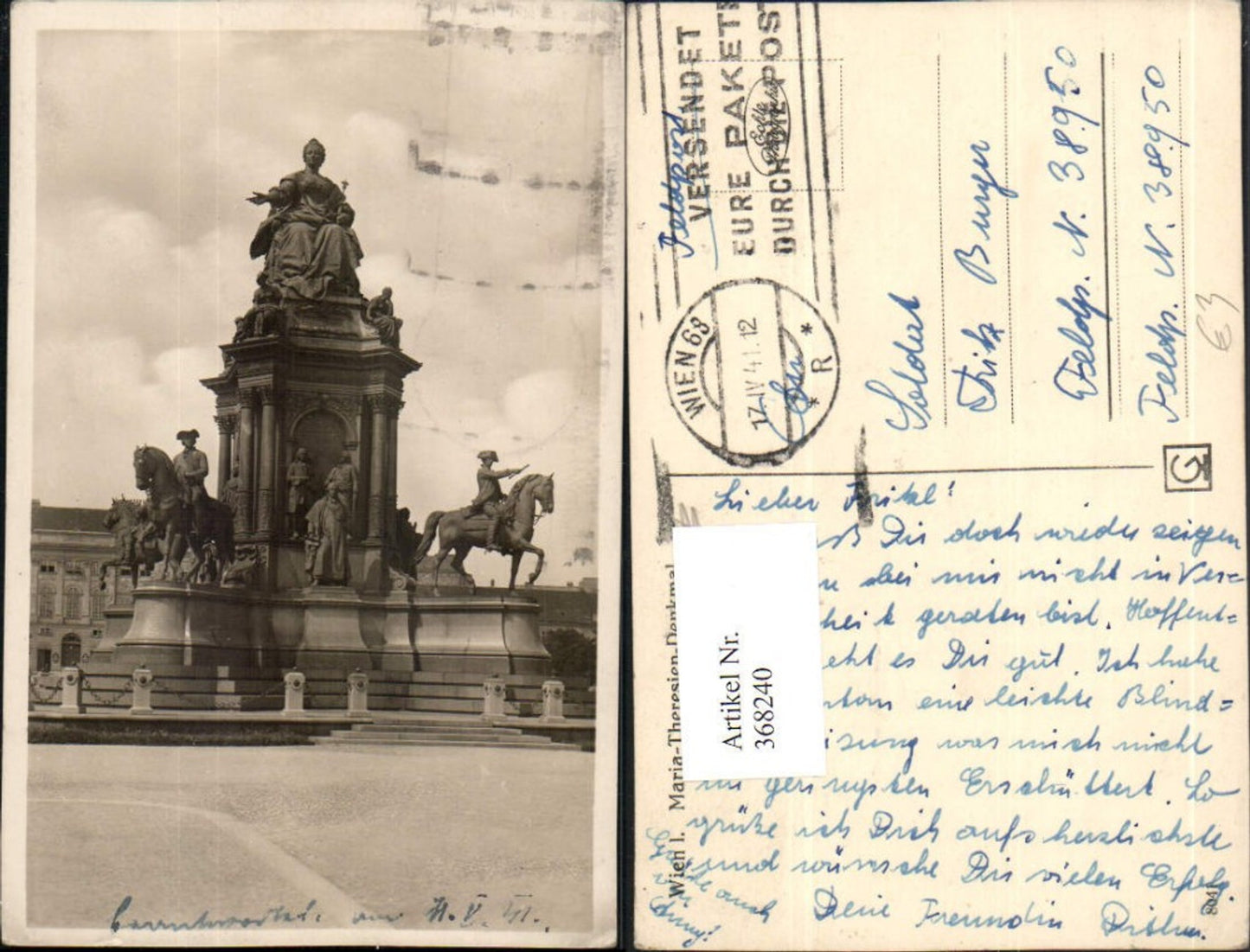 Alte Ansichtskarte – Old Postcard