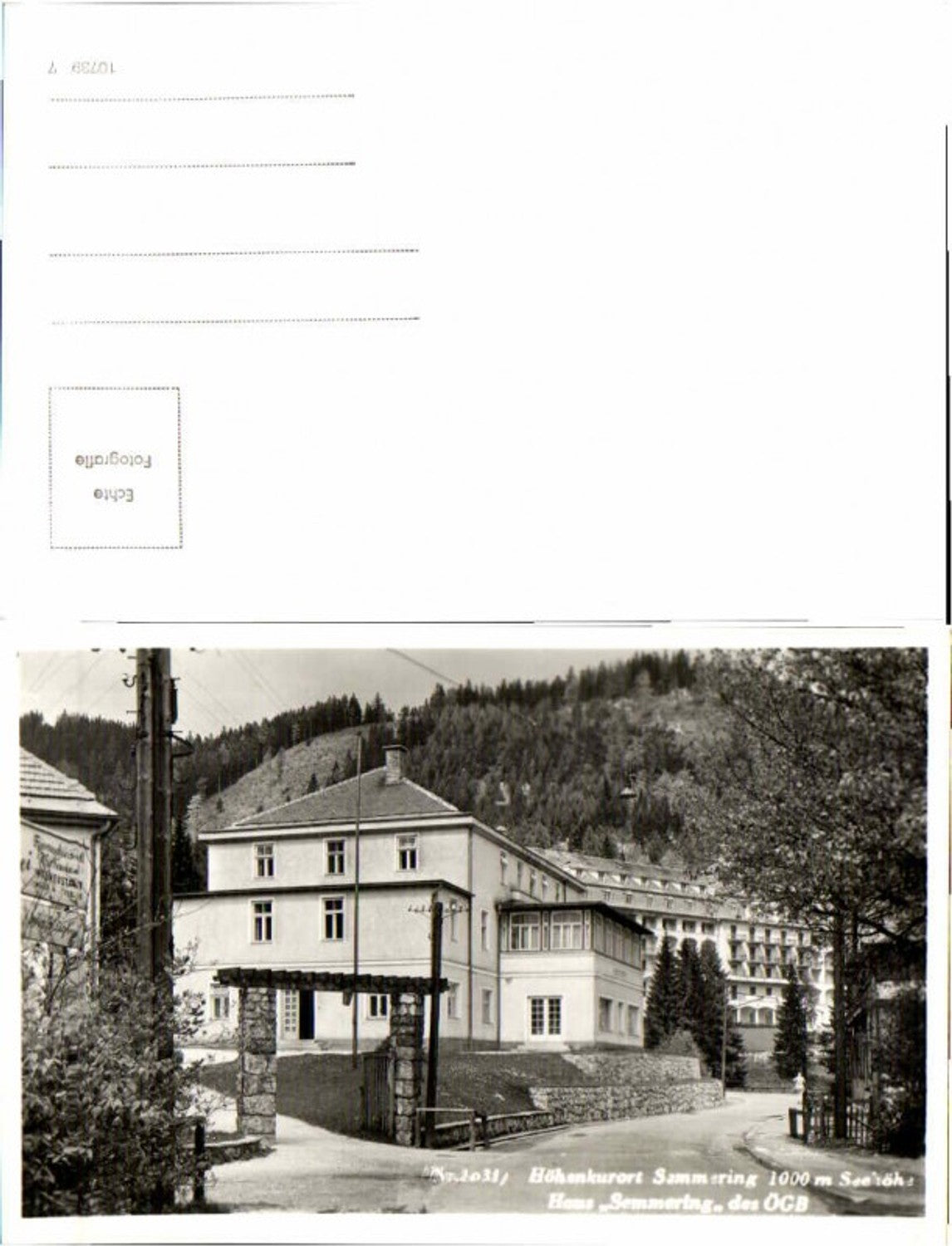 67059,Semmering Haus Strassenpartie beim Hotel