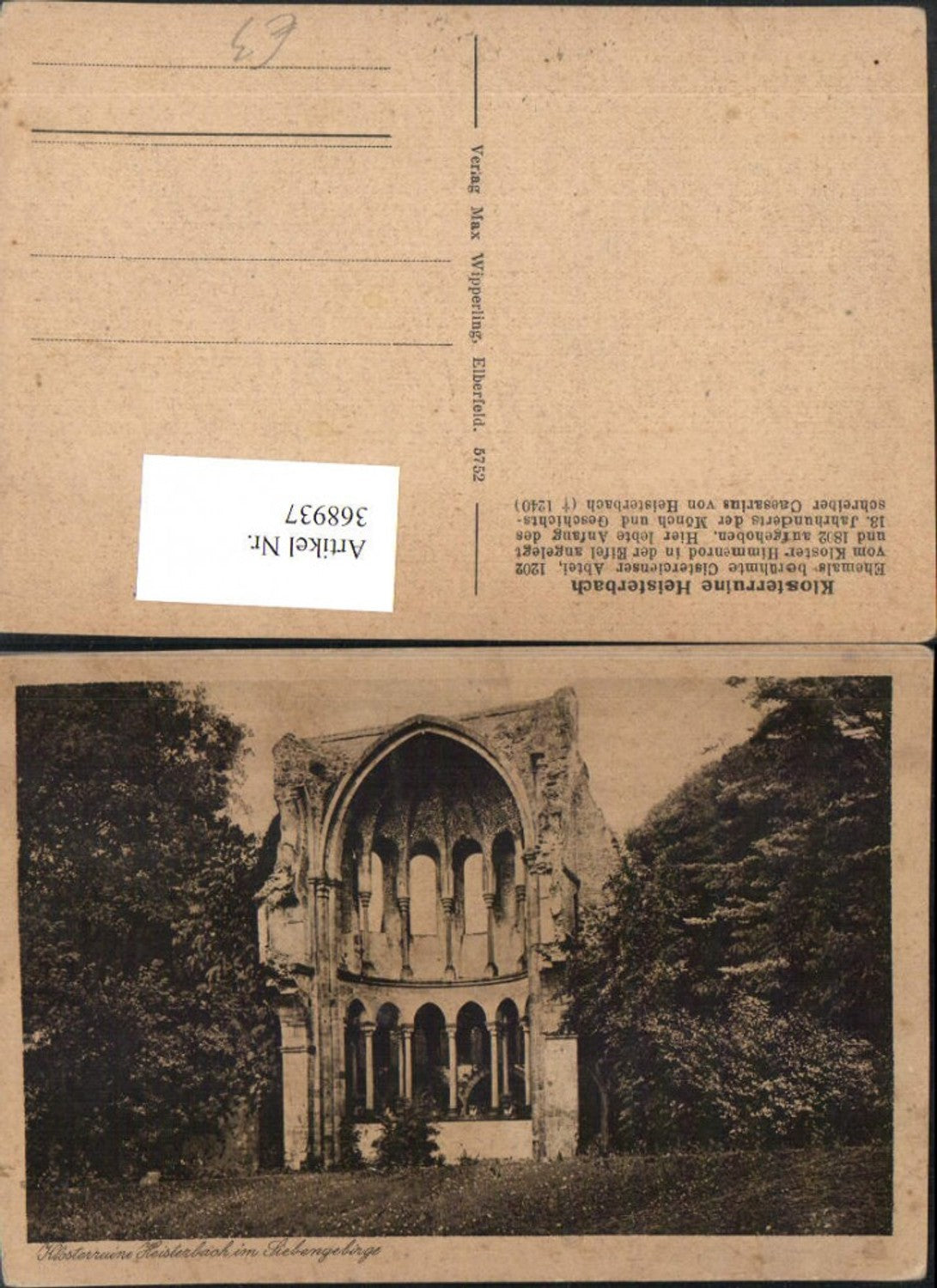 368937,Klosterruine Ruine Heisterbach im Siebengebirge b. Königswinter