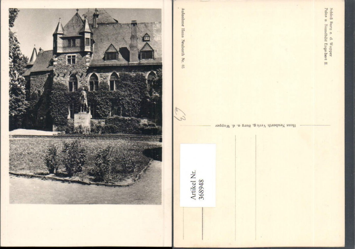 368948,Solingen Schloss Burg an d. Wupper Denkmal Engelbert II