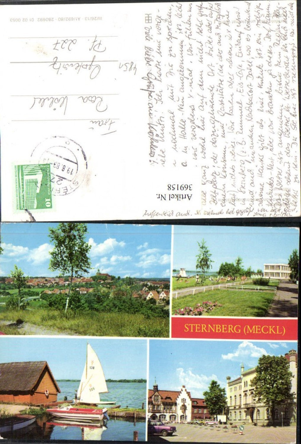 369158, Sternberg Town Hall Total Sailboat Multiview Map