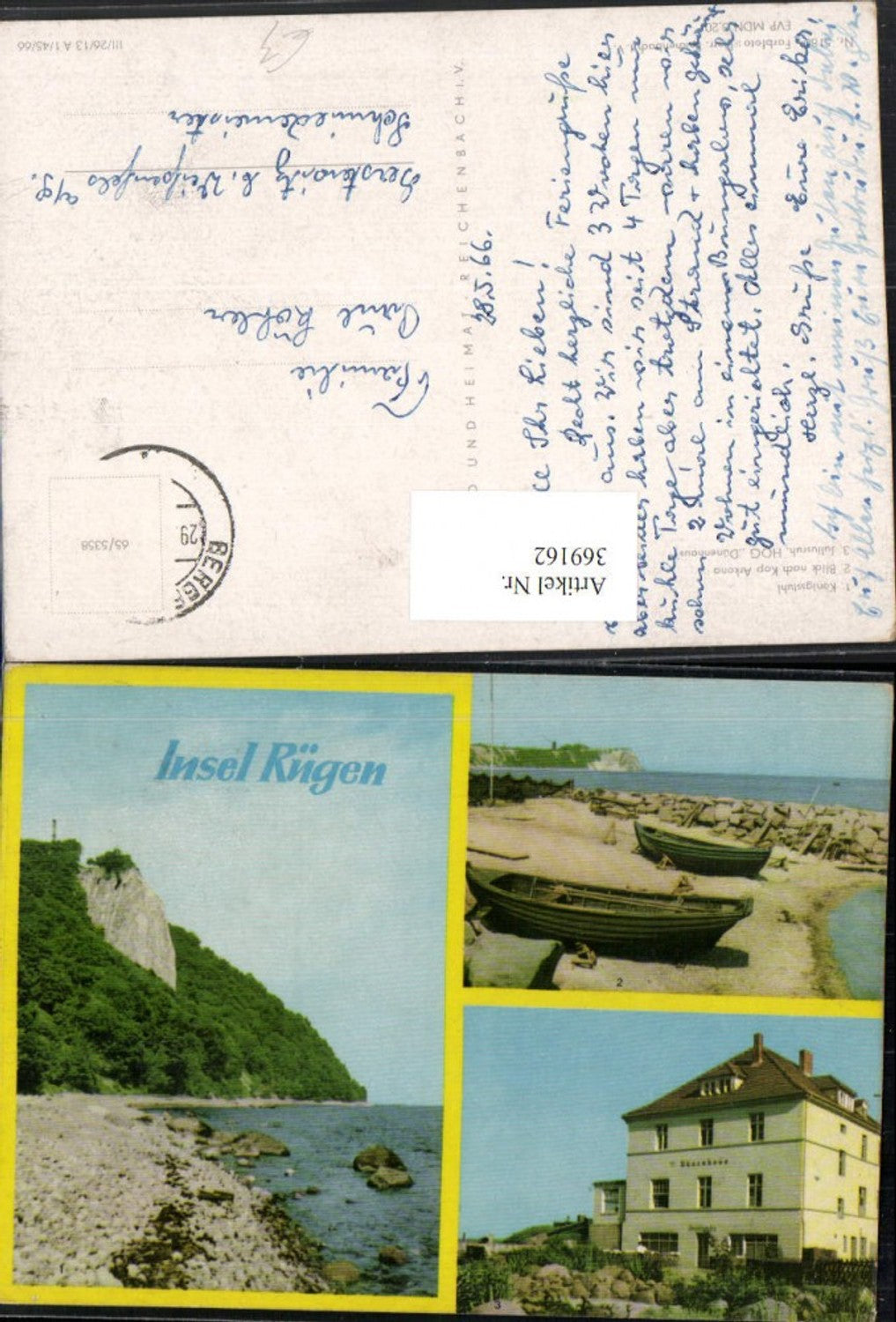 369162,Insel Rügen Königsstuhl Kap Arkona Dünenhaus Mehrbildkarte