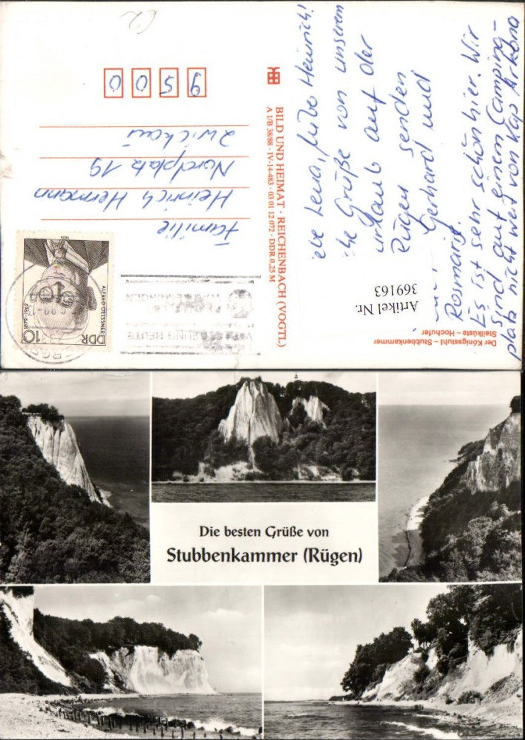 369163,Rügen Stubbenkammer Königsstuhl Steilküste Hochufer Küste Mehrbildkarte