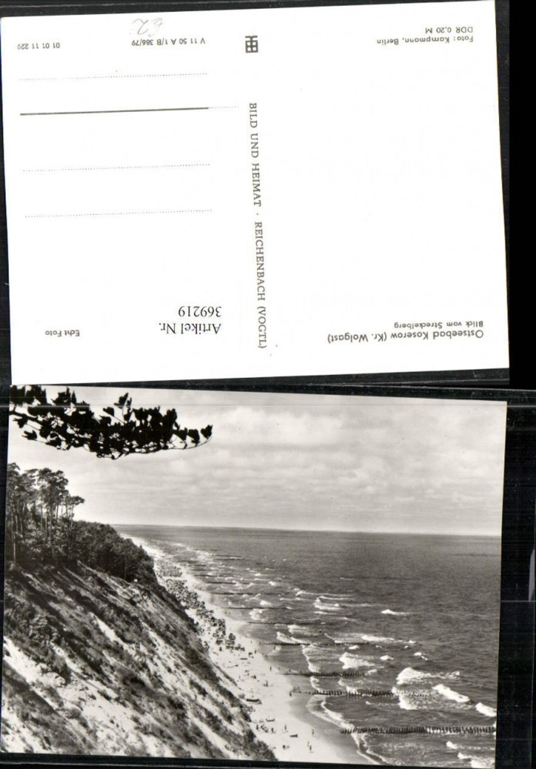 369219,Ostseebad Koserow Blick vom Streckelberg Strand